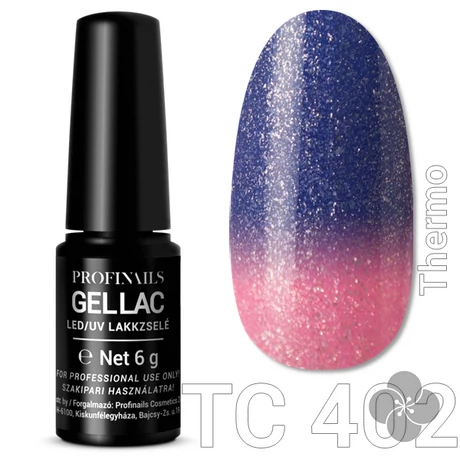 Profinails Gel Lac LED/UV lakkzselé 6gr No.402 thermo (TC series)