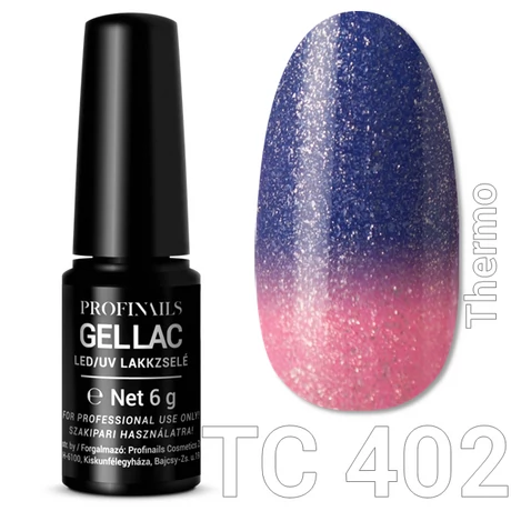 Profinails Gel Lac LED/UV lakkzselé 6gr No.402 thermo (TC series)