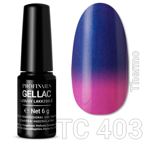 Profinails Gel Lac LED/UV lakkzselé 6gr No.403 thermo (TC series)