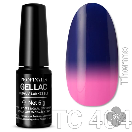 Profinails Gel Lac LED/UV lakkzselé 6gr No.404 thermo (TC series)