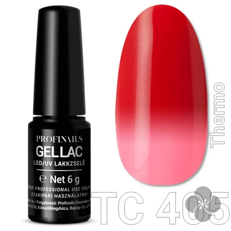 Profinails Gel Lac LED/UV lakkzselé 6gr No.405 thermo (TC series)