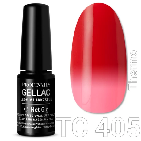Profinails Gel Lac LED/UV lakkzselé 6gr No.405 thermo (TC series)