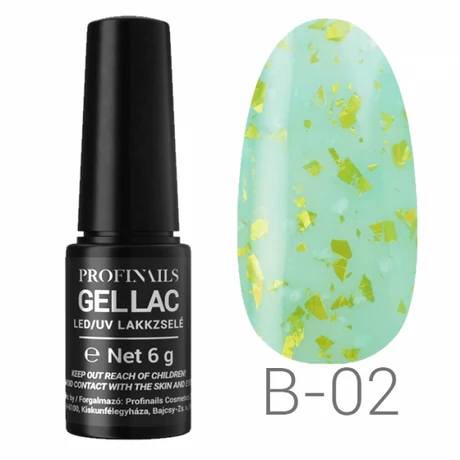 Profinails  Gel Lac LED/UV lakkzselé 6g No. B-02 ( Blooming Flower Collection )