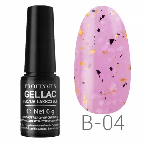 Profinails  Gel Lac LED/UV lakkzselé 6g No. B-04 ( Blooming Flower Collection )