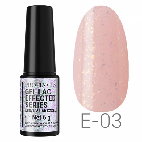 Profinails Gel Lac Effected Series LED/UV fényzselé 6g No. E-03