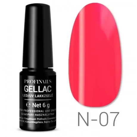 Profinails Gel Lac LED/UV lakkzselé 6 g No. N-07 ( Neon Collection )