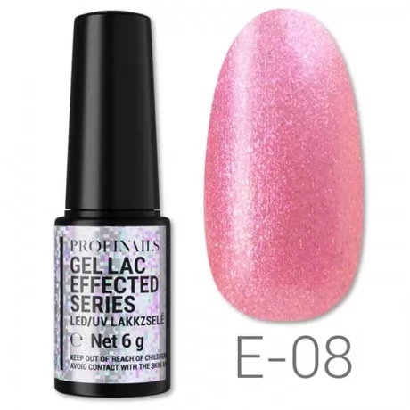 Profinails Gel Lac Effected Series LED/UV lakkzselé 6g No. E-08