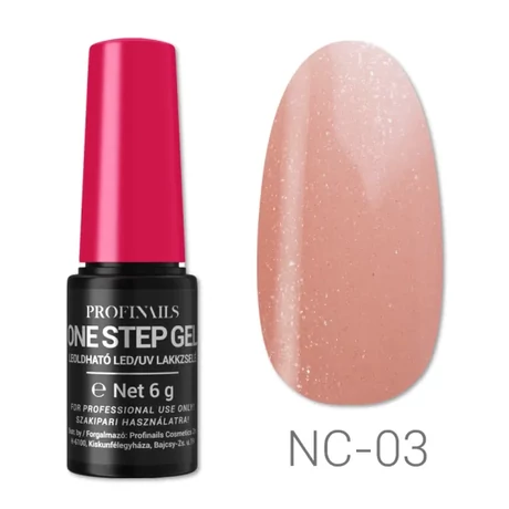 Profinails  One Step Gel LED/UV lakkzselé 6gr No. NC-03