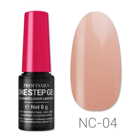 Profinails  One Step Gel LED/UV lakkzselé 6gr No. NC-04