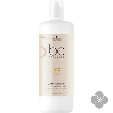 Bonacure Q10+ Time Restore Micellás Szerkezetújító sampon, 1000 ml