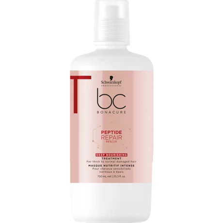 Bonacure PeptideRR Mélyen tápláló, regeneráló pakolás vékonyszálú hajra, 750 ml