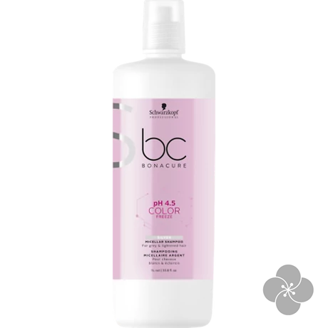 Bonacure 4,5 pH Color Freeze Silver Micellar pigmentált ezüst sampon, 1000 ml