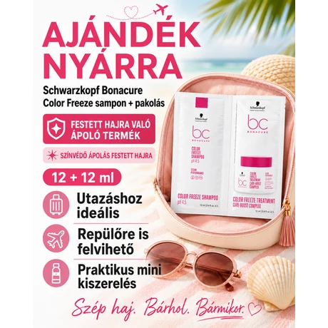 Bonacure Sachet ColorFreeze sampon-pakolás, 12+12ml