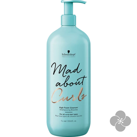 MadAbout Curls High Foam Dús habzású tisztító sampon göndör hajra 1000ml