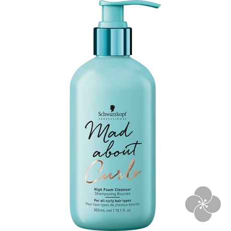 MadAbout Curls High Foam Dús habzású tisztító sampon göndör hajra 300ml