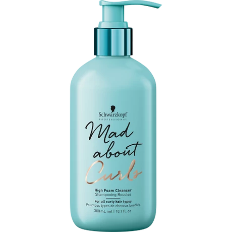 MadAbout Curls High Foam Dús habzású tisztító sampon göndör hajra 300ml