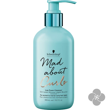 MadAbout Curls Low Foam Enyhe habzású tisztító sampon göndör hajra 300ml