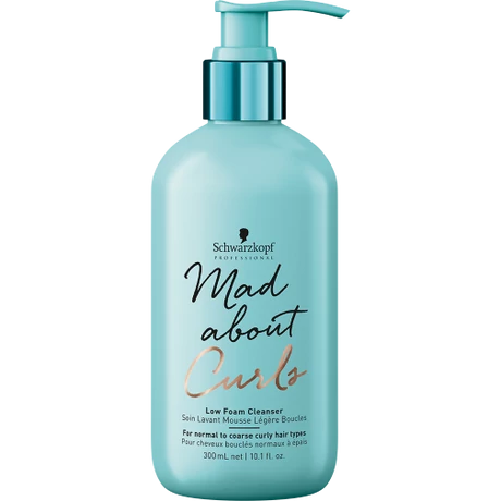 MadAbout Curls Low Foam Enyhe habzású tisztító sampon göndör hajra 300ml
