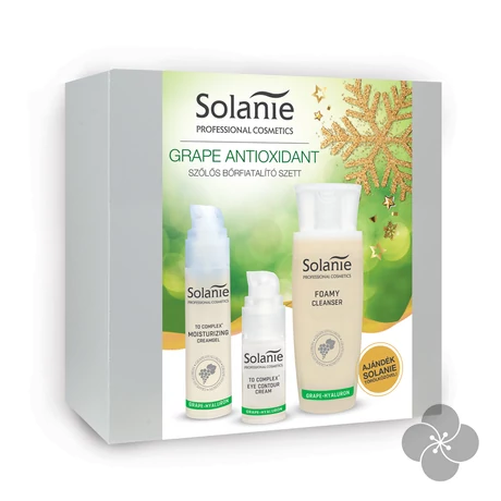 Solanie Szőlő-hialuron bőrfiatalító csomag törölközővel