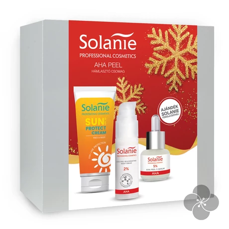 Solanie AHA Peel hámlasztó csomag törölközővel