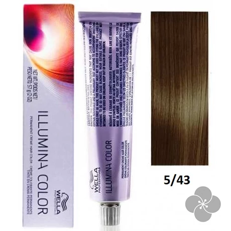 Wella Illumina 5/43 hajfesték, 60ml