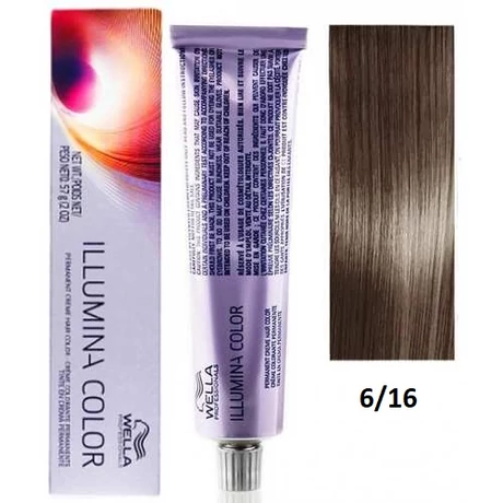 Wella Illumina 6/16 hajfesték, 60ml