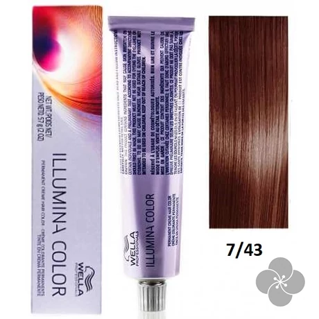 Wella Illumina 7/43 hajfesték, 60ml