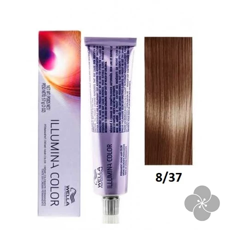 Wella Illumina 8/37 hajfesték, 60ml