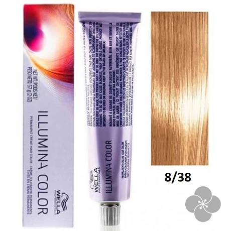 Wella Illumina 8/38 hajfesték, 60ml