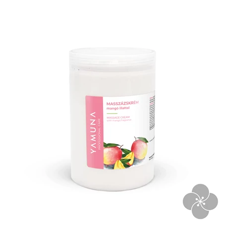 Masszázskrém mangó illattal, 1000 ml, tégely