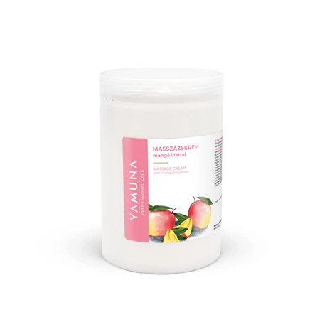 Masszázskrém mangó illattal, 1000 ml, tégely
