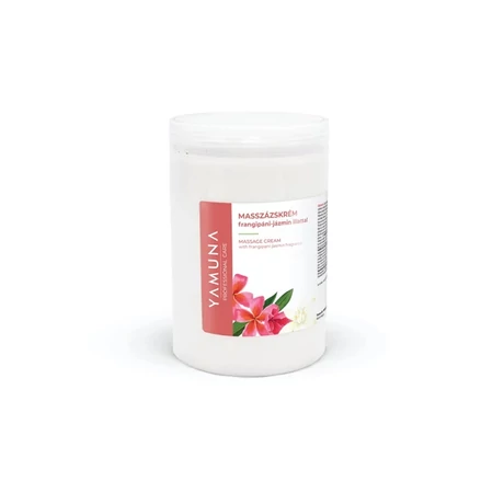 Zsíros masszírozó krém frangipán-jázmin illattal/, 1000 ml, tégely