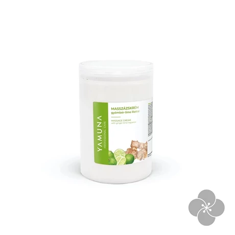Zsíros masszírozó krém gyömbér-lime illattal, 1000 ml, tégely