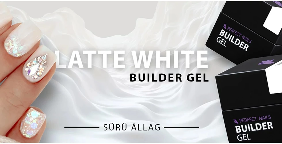 Latte White Builder Gel - Hema Free Építőzselé 15g